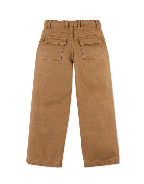 VIOLA  WIDE-LEG JEANS WITH FRONT PATCH POCKETS
