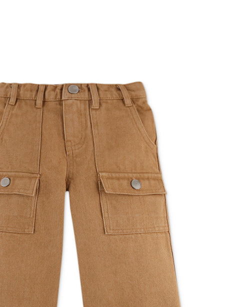 VIOLA  WIDE-LEG JEANS WITH FRONT PATCH POCKETS