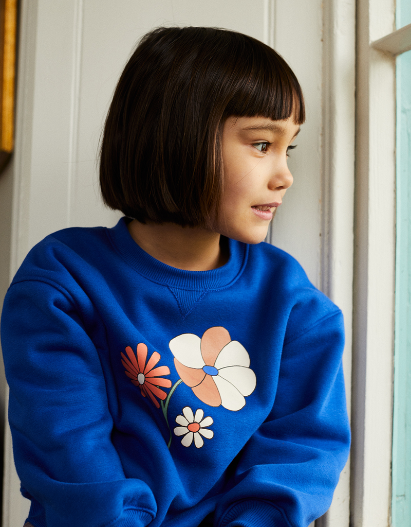 GIRLS RETRO FLOWER PULLOVER