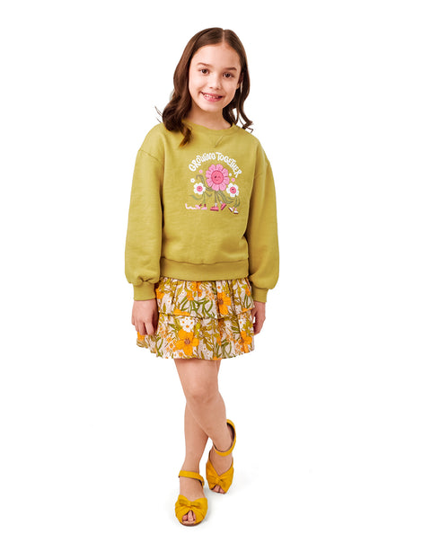 GIRLS GROWING TOGETHER OVERSIZE PULLOVER