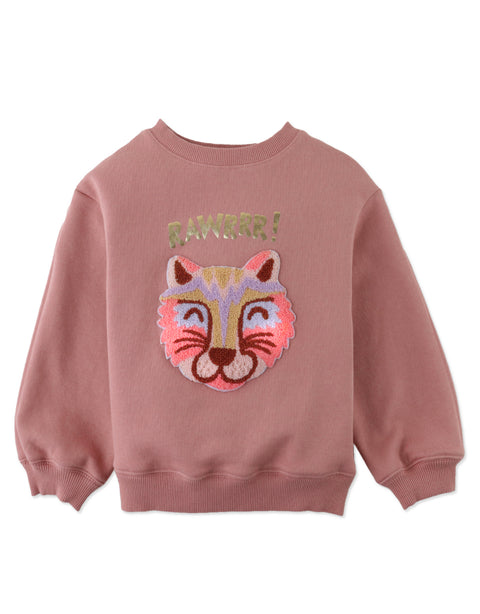 GIRLS RAWR TIGER FLEECE PULLOVER