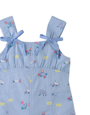 Full front catalog image of the Harvey Empire-Cut Playsuit for kids from the Spring Summer collection of Gingersnaps Philippines.