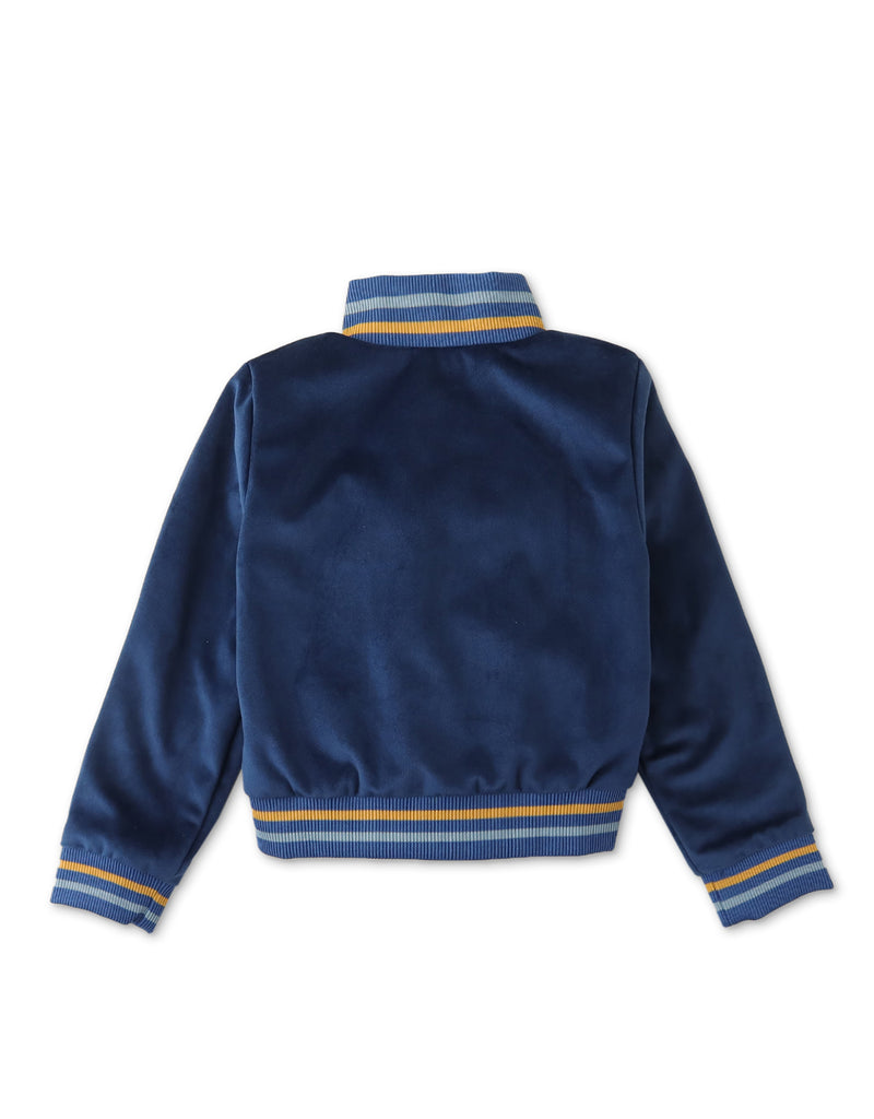 BABY BOYS VELOUR TRACK JACKET