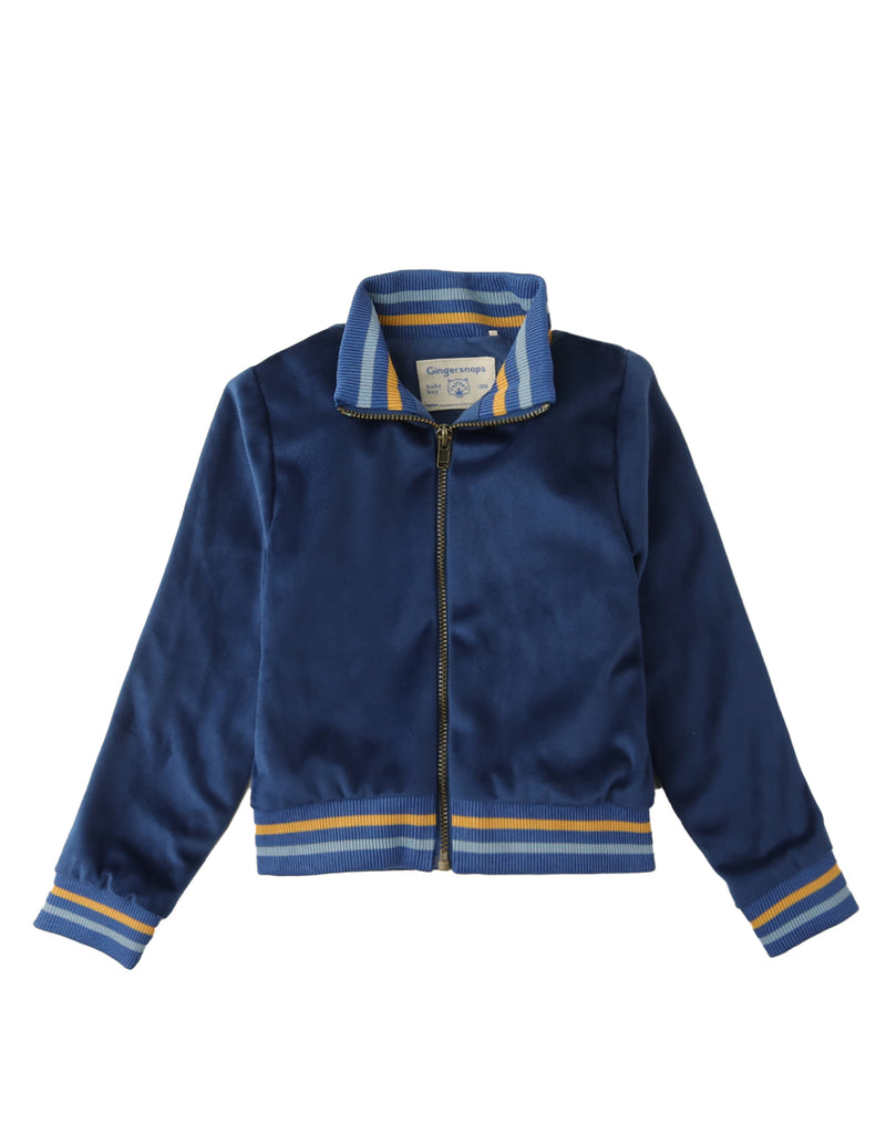 BABY BOYS VELOUR TRACK JACKET