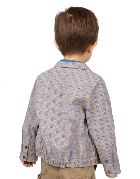 BABY BOYS HOUNDSTOOTH BLOUSON JACKET