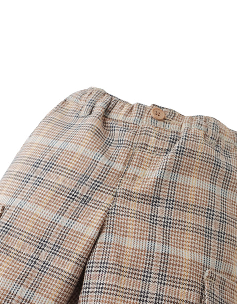 BABY CALUM CARGO PANTS HOUNDSTOOTH