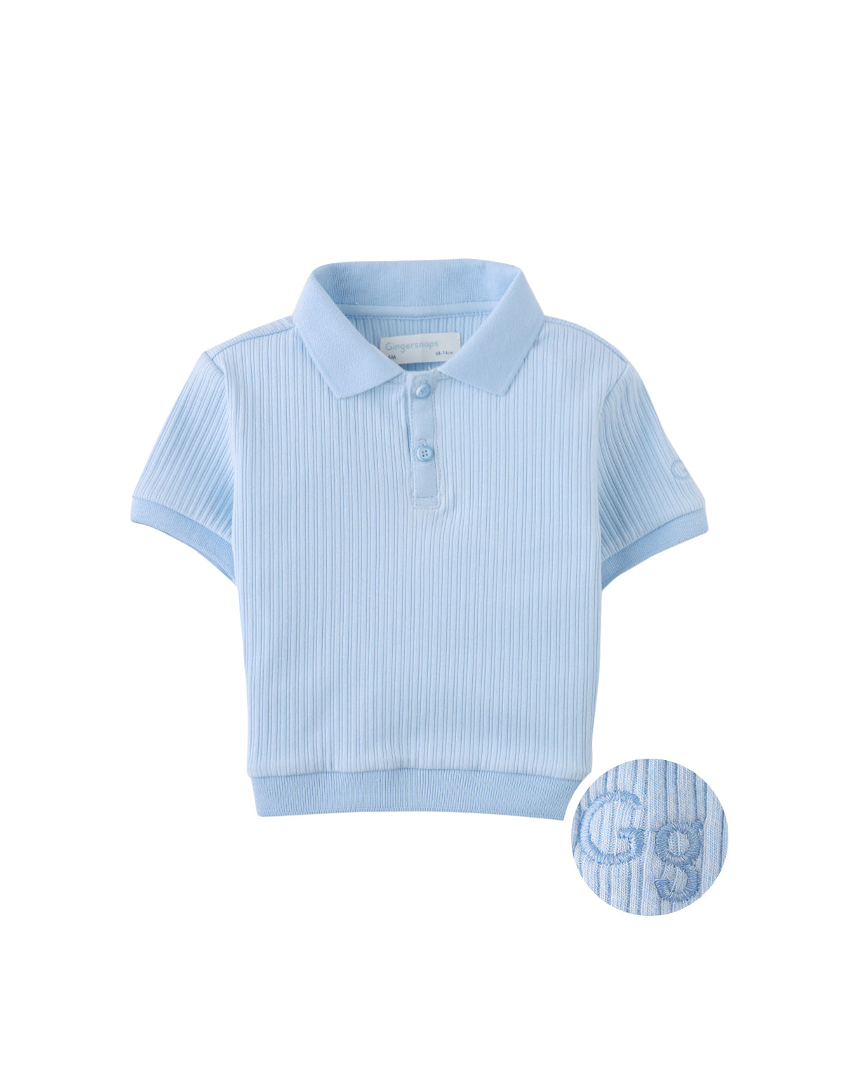Baby Floch Polo Shirt with GG Logo Embroidery