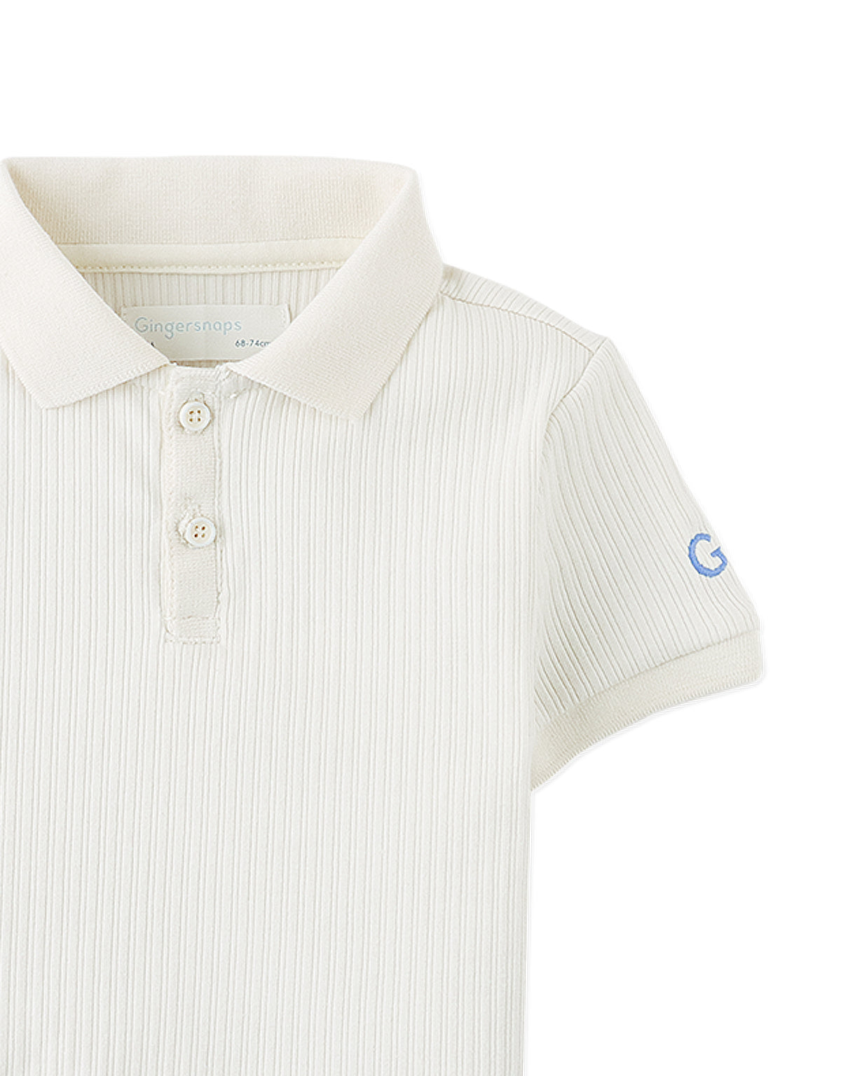 Baby Floch Polo Shirt with GG Logo Embroidery
