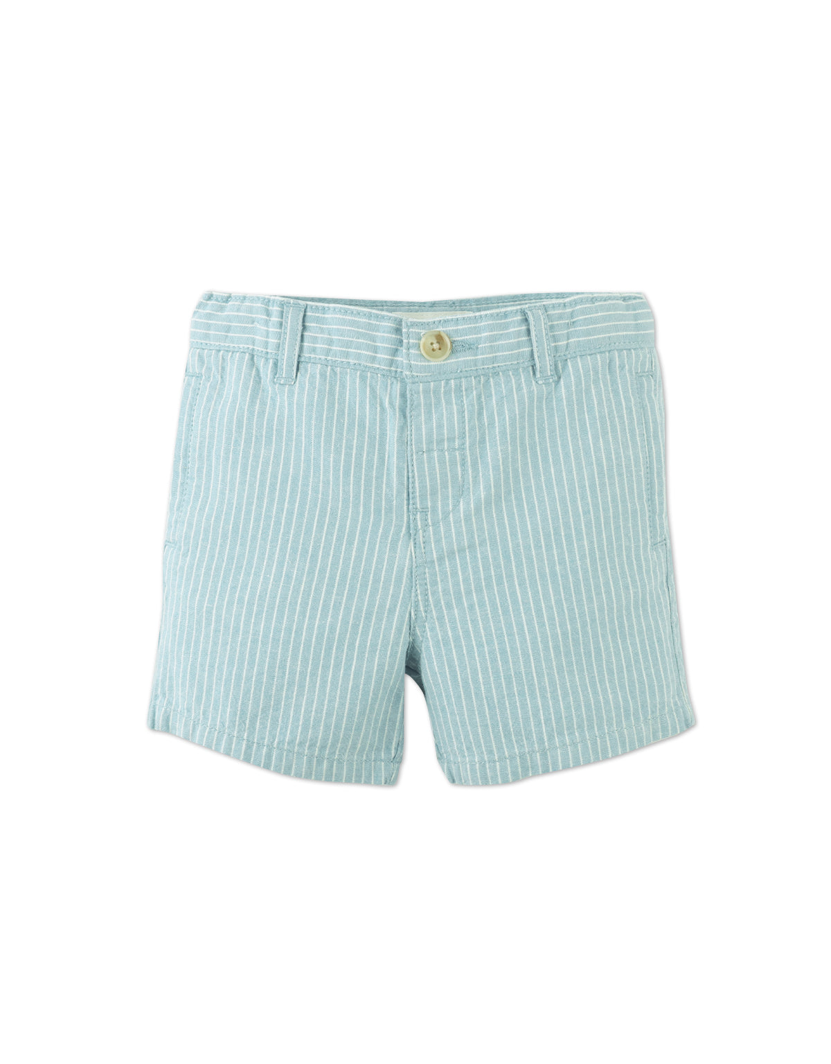 Baby Louis Cotton Linen Striped Chino Shorts