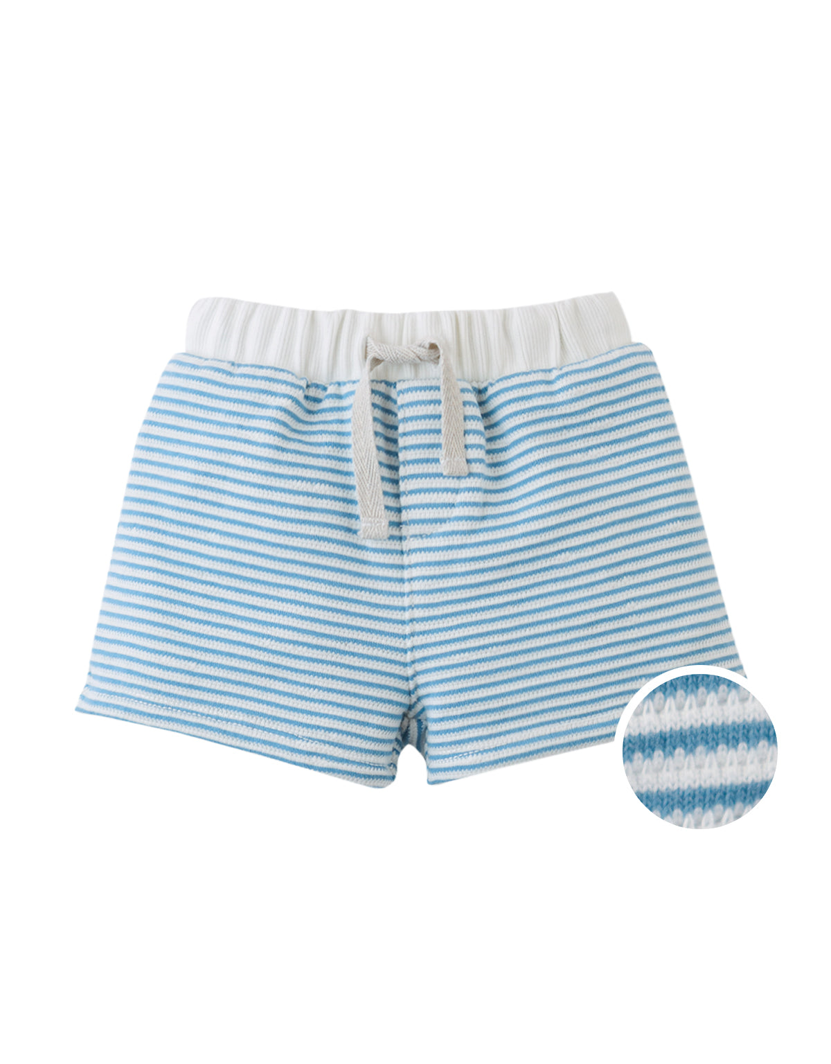 Baby Dreyfus Striped Textured Terry Drawstring Shorts