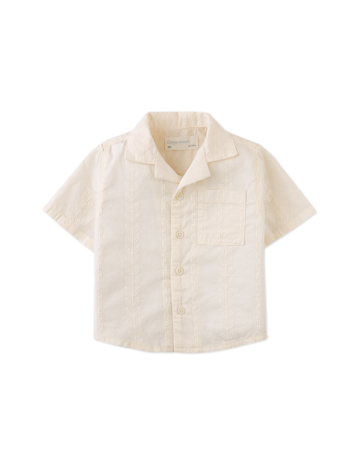 Baby Armin Embroidered Camp Collar Shirt