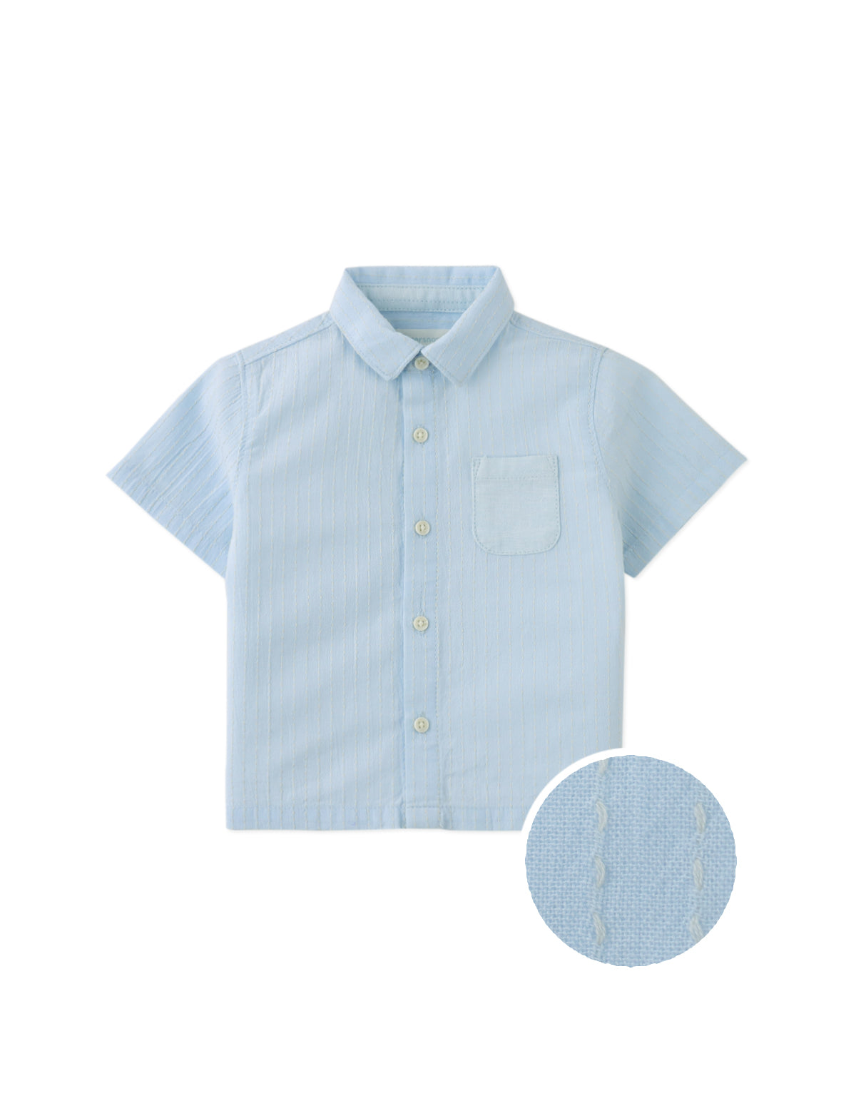 Baby Thomas Striped Dobby Shirt with Pocket