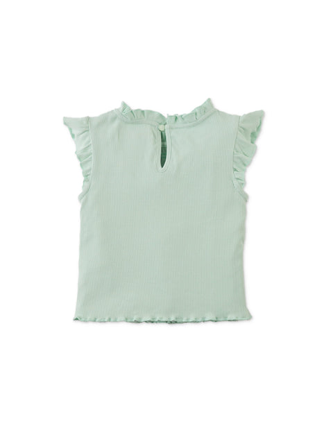 BABY MAYA SMOCKED RIBBED TOP