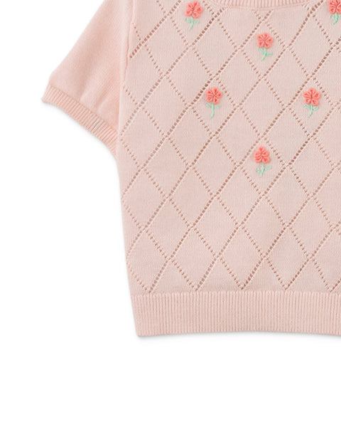 BABY OLENA BLOUSE WITH BULLION FLOWERS