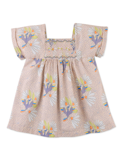 BABY AMARI DRESS IN BIRD PRINT