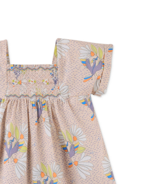 BABY AMARI DRESS IN BIRD PRINT