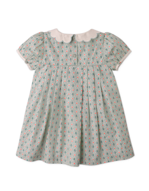 BABY NORAH DRESS WITH EMBROIDERED COLLAR