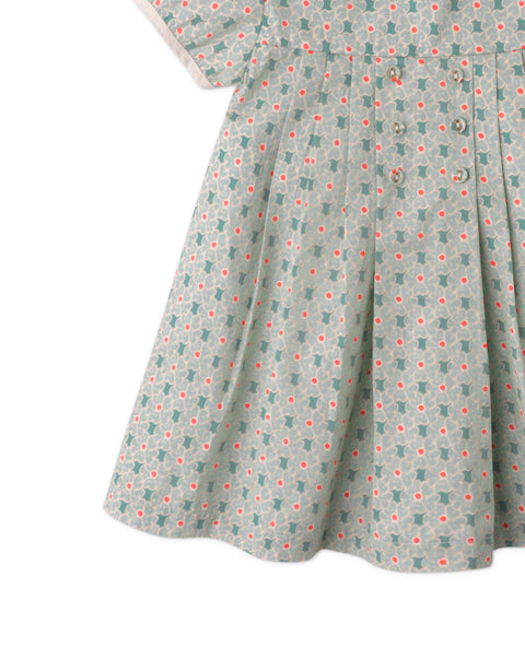 BABY NORAH DRESS WITH EMBROIDERED COLLAR