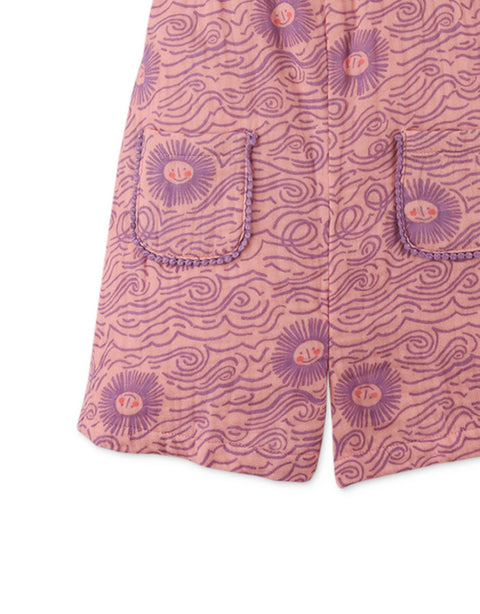 BABY ZOYA PLAYSUIT IN SUNWAVE PRINT WITH RUFFLE SLEEVES