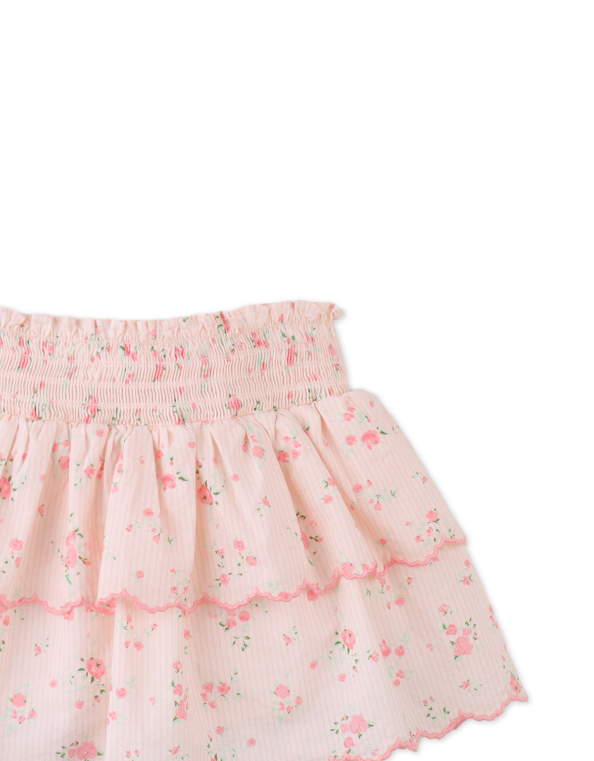 Baby Bea Skort with Smocked Bodice & Embroidered Scallop