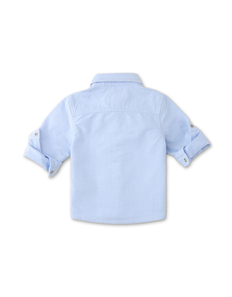 BABY BOYS SNAKE EMBROIDERED OXFORD SHIRT