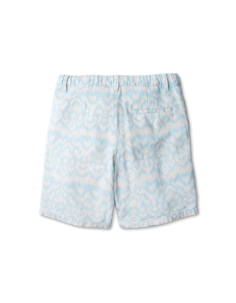 BOYS IKAT LINEN SHORTS