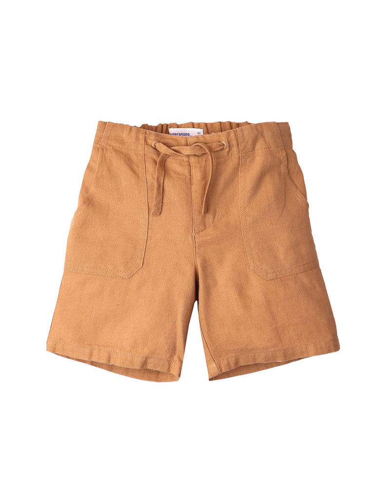 BOYS MIDRISE PATCH POCKET BERMUDA SHORTS