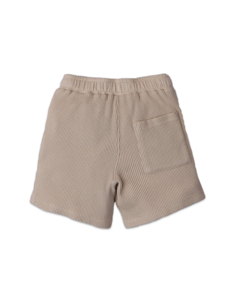 BOYS PATCH POCKET WAFFLE SHORTS