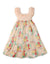 GIRLS KNIT BODICE WITH TROPICAL PRINT MAXI DRESS