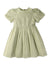 GIRLS PLEATED BODICE DRESS WITH BUBBLE SLEEVES