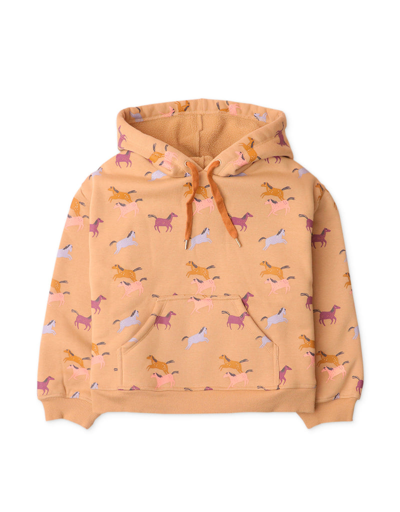 GIRLS ALL OVER HORSE PRINT HOODIE