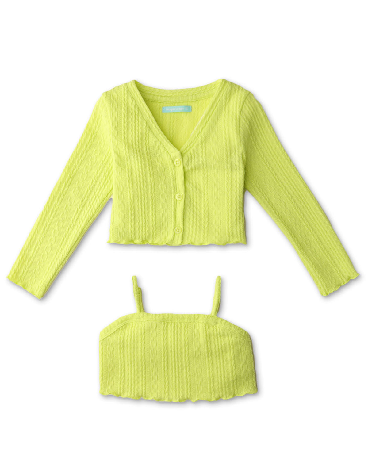 GIRLS CARDIGAN AND TANK TWIN SET