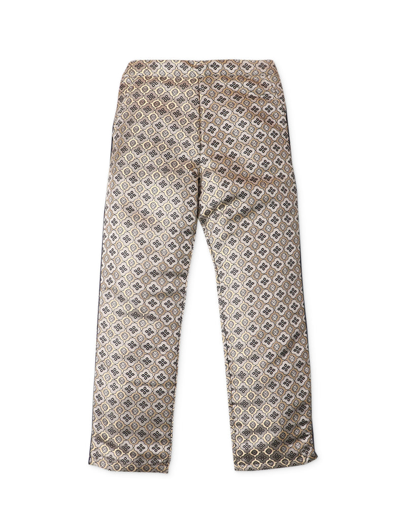 GIRLS JACQUARD PANTS W/ SIDE TRIM