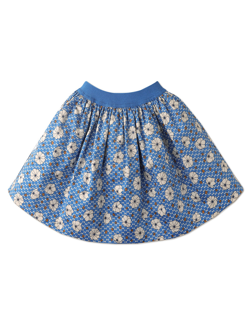 GIRLS RETRO FLORAL SKIRT