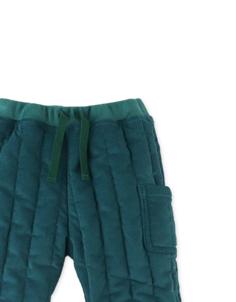 BABY BOYS FINE CORDS QUILTED JOGGERS