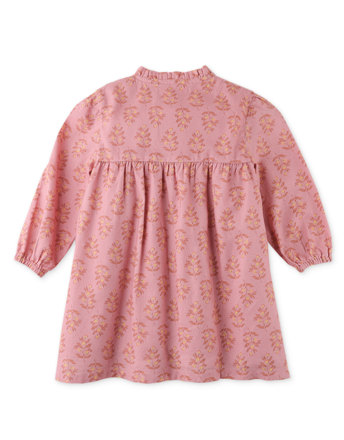 BABY GIRLS FLORAL PRINT EMPIRE CUT DRESS
