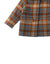 BABY GIRLS CHECKERED WOOL COAT WITH SHERPA COLLAR