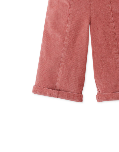 BABY GIRLS VELVET SAILOR PANTS WITH POCKETS