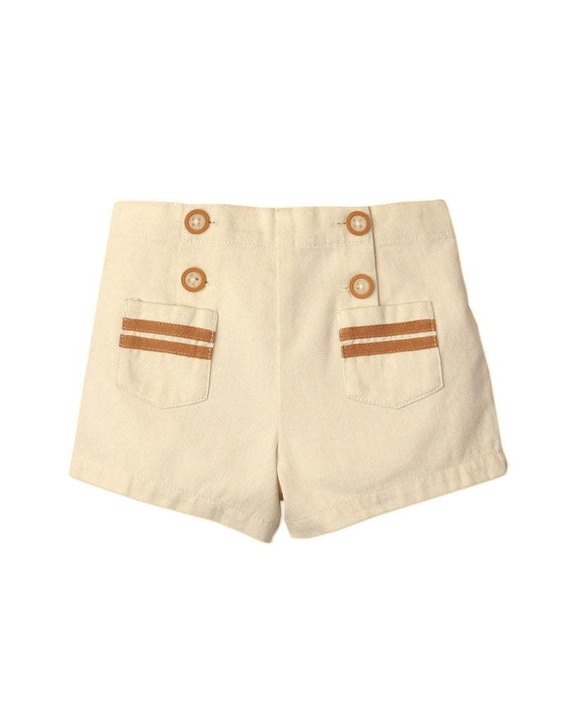 BABY GIRLS SAILOR SHORTS WITH POCKETS