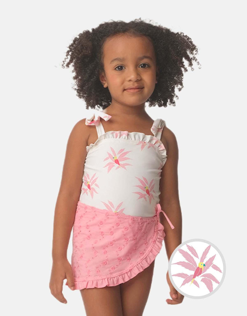 BABY GIRLS STRAPPY PARROT PRINT SWIMSUIT - gingersnaps | Shop Kids & Children's clothing online at gingersnaps.com.ph