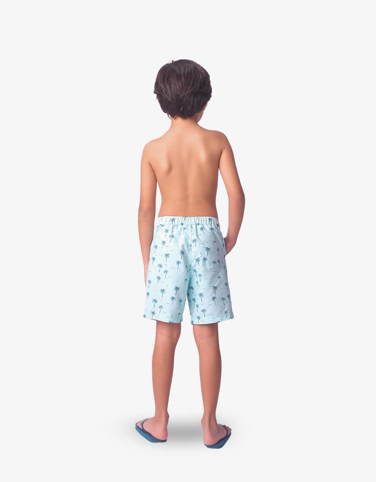 BOYS WATERCOLOR PALMS CITY SHORTS - gingersnaps | Shop Kids & Children's clothing online at gingersnaps.com.ph