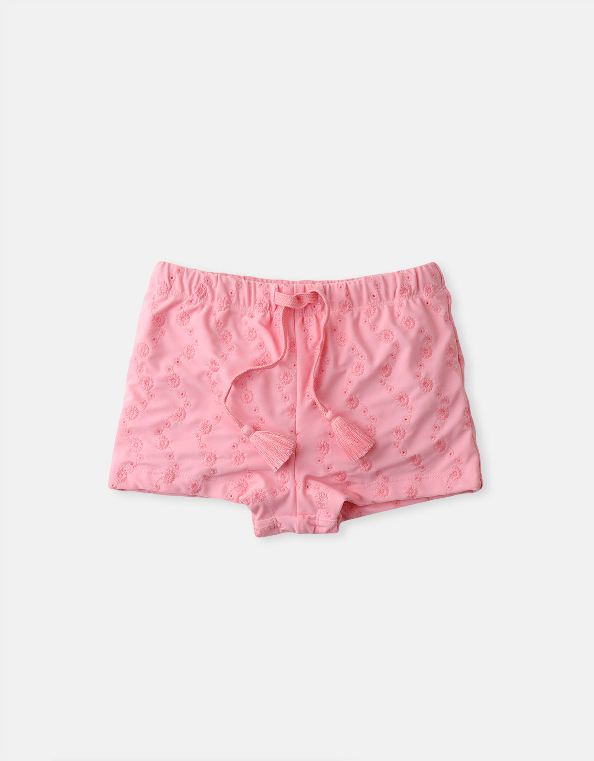 GIRLS BRODERIE ANGLAISE SWIM SHORTS