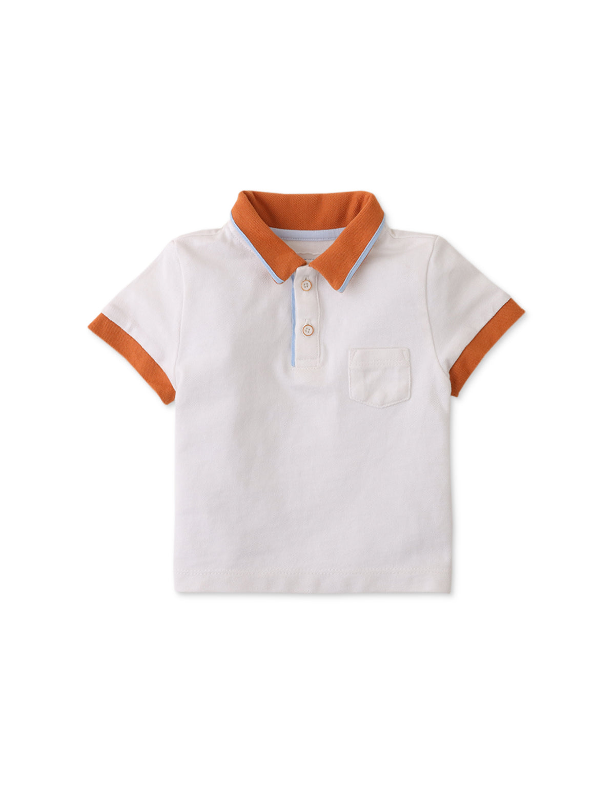BABY BOYS BABY POLO SHIRT WITH CONTRAST COLLAR